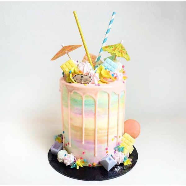 Rainbow Sundae Cake